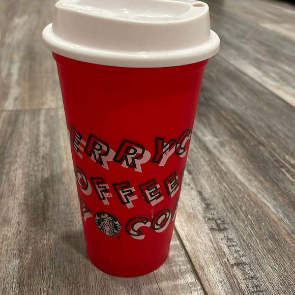 Christmas Starbucks reusable cups set (3) - Picture 2 of 5